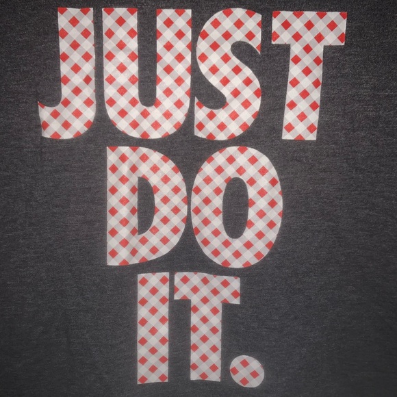 Nike just do it swish quilt type pattern Graphic T-shirt So Cute - Picture 2 of 4